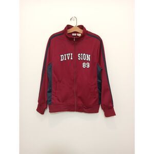 Athletic Sport Track Jacket Basketball Burgundy Navy Boy's XL 16/18